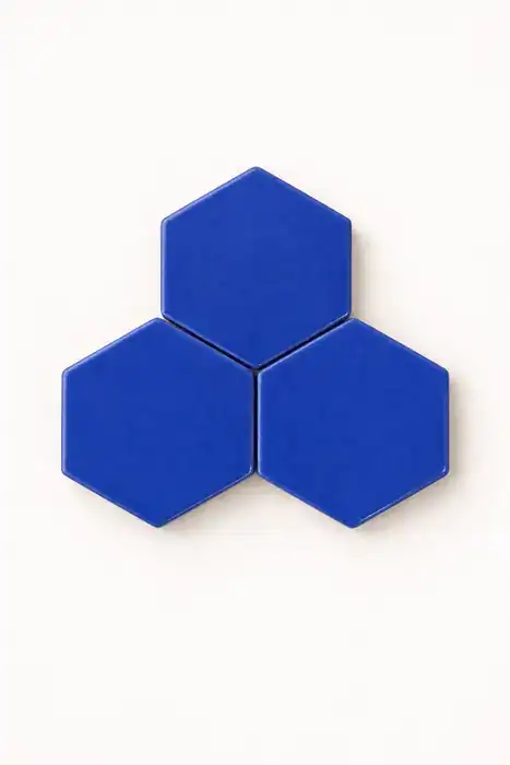 Hexagonito Deslavado Mezclilla